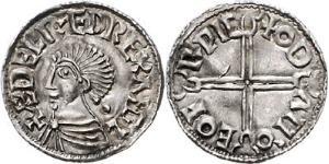 1 Penny Kingdom of England (927-1649,1660-1707) Silver Aethelred II (968 - 1016)