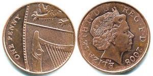 1 Penny United Kingdom (1922-) Steel/Copper Elizabeth II (1926-2022)