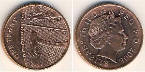1 Penny United Kingdom (1922-) Steel/Copper Elizabeth II (1926-2022)