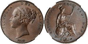 1 Penny United Kingdom of Great Britain and Ireland (1801-1922)  Victoria (1819 - 1901)