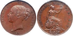 1 Penny United Kingdom of Great Britain and Ireland (1801-1922)  Victoria (1819 - 1901)