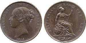 1 Penny United Kingdom of Great Britain and Ireland (1801-1922)  Victoria (1819 - 1901)