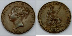 1 Penny United Kingdom of Great Britain and Ireland (1801-1922)  Victoria (1819 - 1901)