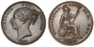 1 Penny United Kingdom of Great Britain and Ireland (1801-1922)  Victoria (1819 - 1901)
