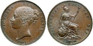 1 Penny United Kingdom of Great Britain and Ireland (1801-1922)  Victoria (1819 - 1901)