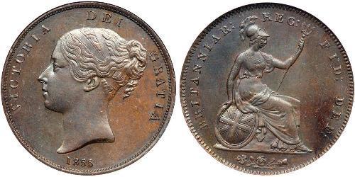 1 Penny United Kingdom of Great Britain and Ireland (1801-1922)  Victoria (1819 - 1901)