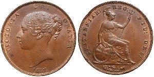 1 Penny Vereinigtes Königreich von Großbritannien und Irland (1801-1922)  Victoria (1819 - 1901)