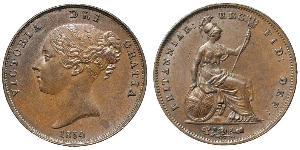 1 Penny Vereinigtes Königreich von Großbritannien und Irland (1801-1922)  Victoria (1819 - 1901)