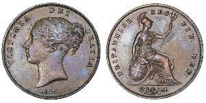 1 Penny Vereinigtes Königreich von Großbritannien und Irland (1801-1922)  Victoria (1819 - 1901)
