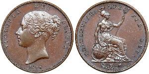 1 Penny Vereinigtes Königreich von Großbritannien und Irland (1801-1922)  Victoria (1819 - 1901)