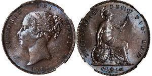 1 Penny Vereinigtes Königreich von Großbritannien und Irland (1801-1922)  Victoria (1819 - 1901)