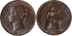1 Penny Vereinigtes Königreich von Großbritannien und Irland (1801-1922)  Victoria (1819 - 1901)