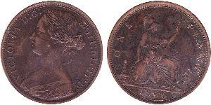 1 Penny 大不列颠及爱尔兰联合王国 (1801 - 1922)  维多利亚 (英国君主)