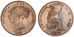 1 Penny 大不列颠及爱尔兰联合王国 (1801 - 1922)  维多利亚 (英国君主)