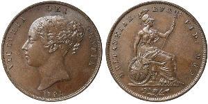 1 Penny 大不列颠及爱尔兰联合王国 (1801 - 1922)  维多利亚 (英国君主)