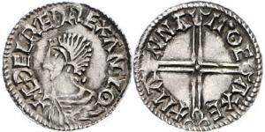 1 Penny 英格兰王国 銀 决策无方者埃塞尔雷德 (1016 - 1013)