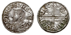 1 Penny 英格兰王国 銀 决策无方者埃塞尔雷德 (1016 - 1013)