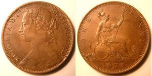 1 Penny 大不列颠及爱尔兰联合王国 (1801 - 1922) 銅 维多利亚 (英国君主)