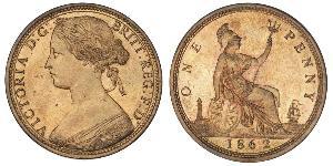 1 Penny 大不列颠及爱尔兰联合王国 (1801 - 1922) 銅 维多利亚 (英国君主)