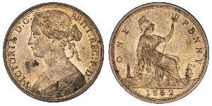 1 Penny 大不列颠及爱尔兰联合王国 (1801 - 1922) 銅 维多利亚 (英国君主)