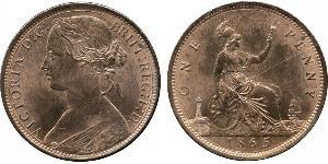 1 Penny 大不列颠及爱尔兰联合王国 (1801 - 1922) 銅 维多利亚 (英国君主)