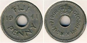 1 Penny Fiji (1970 - ) 銅/镍 乔治六世 (1895-1952)