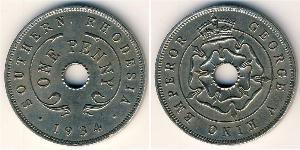 1 Penny 南羅德西亞 銅/镍 乔治六世 (1895-1952)