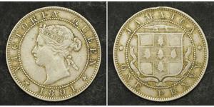 1 Penny 牙买加 銅/镍 维多利亚 (英国君主)