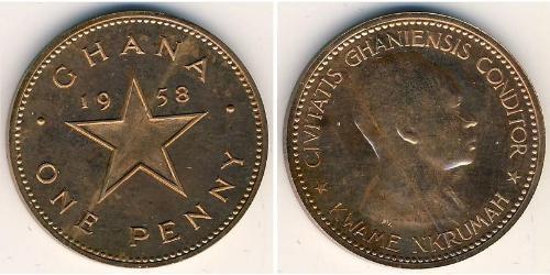 1 Penny Ghana (1957 - ) 青铜 