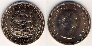 1 Penny 南非 (1910 - ) 青铜 伊丽莎白二世 (1926-2022)