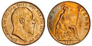 1 Penny 大不列颠及爱尔兰联合王国 (1801 - 1922) 青铜 爱德华七世 (1841-1910)