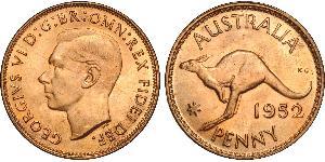 1 Penny 澳大利亚 青铜 乔治六世 (1895-1952)