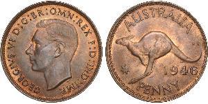 1 Penny 澳大利亚 青铜 乔治六世 (1895-1952)