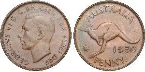 1 Penny 澳大利亚 青铜 乔治六世 (1895-1952)