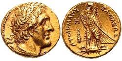 1 Pentadrachm Елліністичний Єгипет (332BC-30BC) Золото Птолемей II Філадельф(309BC-246BC)