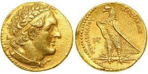 1 Pentadrachm 托勒密王國 (305 BC - 30 BC) 金 Ptolemy II Philadelphus (309BC-246BC)