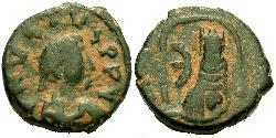 1 Pentanummium Imperio bizantino (330-1453) Bronce Justino I (450-527)