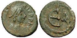 1 Pentanummium Empire byzantin (330-1453) Bronze Maurice I (539-602)