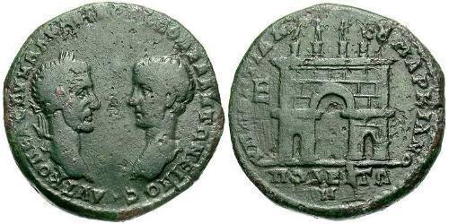 1 Pentassarion Empire romain (27BC-395) Bronze Macrin (165-218)