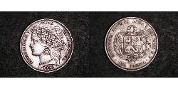1 Peseta Perù Argento 