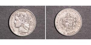 1 Peseta Perù Argento 