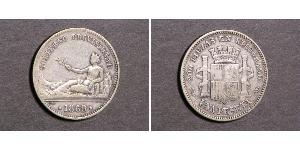 1 Peseta Prima repubblica spagnola (1873 - 1874) Argento 
