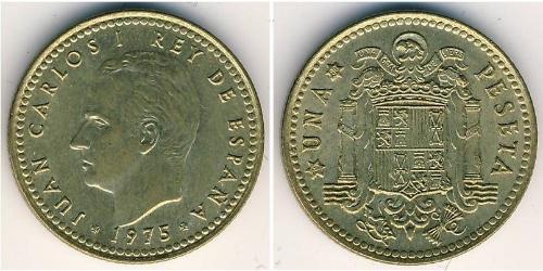 1 Peseta Francoist Spain (1936 - 1975) Bronze 