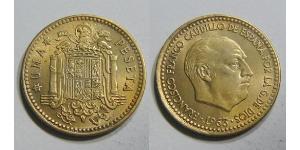 1 Peseta Espagne franquiste (1936 - 1975) Bronze/Aluminium Francisco Franco(1892 – 1975)