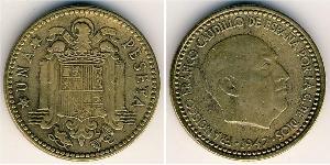 1 Peseta Espagne franquiste (1936 - 1975) Bronze/Aluminium Francisco Franco(1892 – 1975)