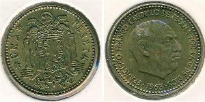 1 Peseta Francoist Spain (1936 - 1975) Bronze/Aluminium Francisco Franco(1892 – 1975)