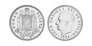 1 Peseta Francoist Spain (1936 - 1975) Bronze/Aluminium Juan Carlos I of Spain (1938 - )