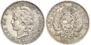 1 Peso Argentinien (1861 - ) Argent 