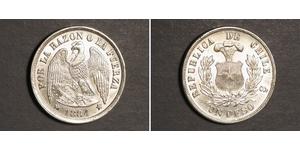 1 Peso Chili Argent 