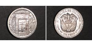1 Peso Colombie Argent 